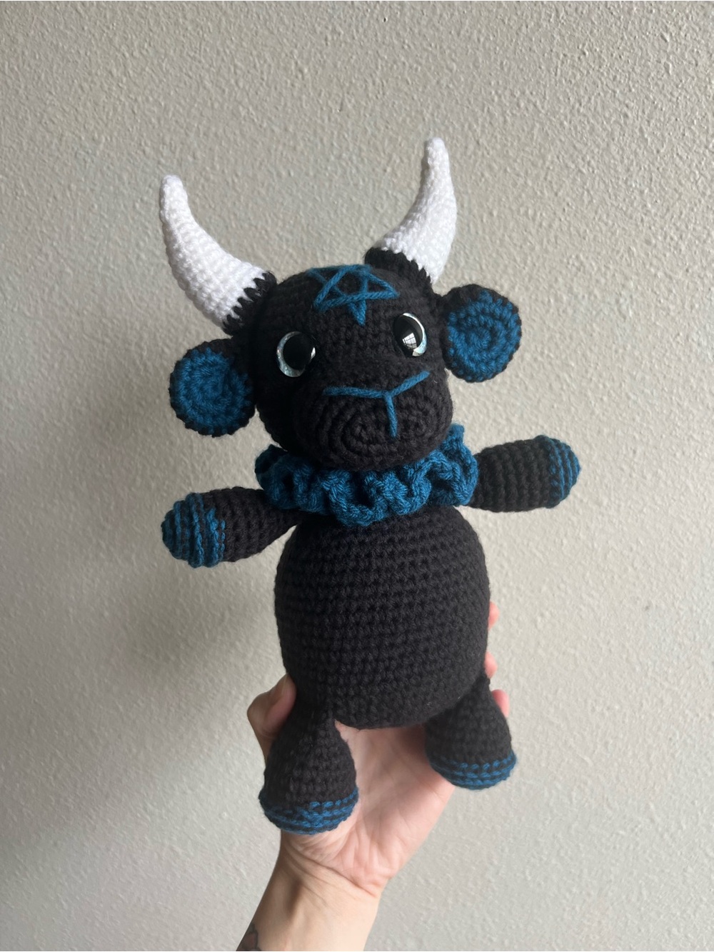 Crocheted Baphomet Goat ✨